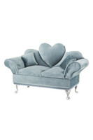 Velurri, welurowe puzderko / szkatułka na biżuterię, miętowa, wym.15x24x9cm