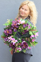 Purple Dekor, wianek dekoracyjny na drzwi