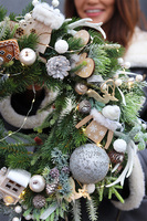 Bianco Christmas LED, wianek świąteczny