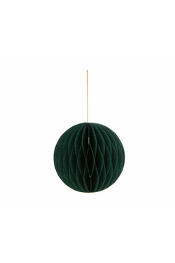 Boho Kula, świąteczne papierowe bombki, zielone, kpl.6szt, śr.13cm