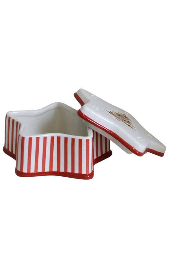 Homemade XMAS, ręcznie malowany pojemnik na ciastka