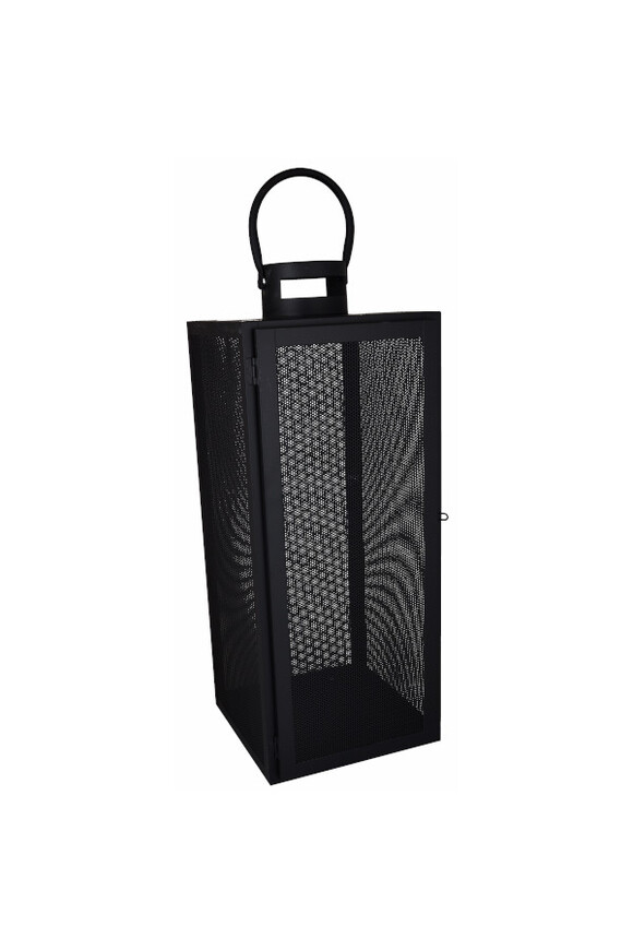 Mesh, lampion metalowy czarny