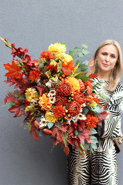 Clemente Orange, kompozycja nagrobna w misie, wym.65x72x55cm