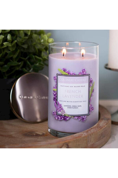 Colonial Candle, sojowa świeca zapachowa w szkle, French Lavender