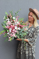 leodore, komplet dekoracji nagrobnych, bukiet + wiązanka