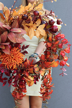 Autumn Design, jesienny wianek na drzwi, śr.65cm