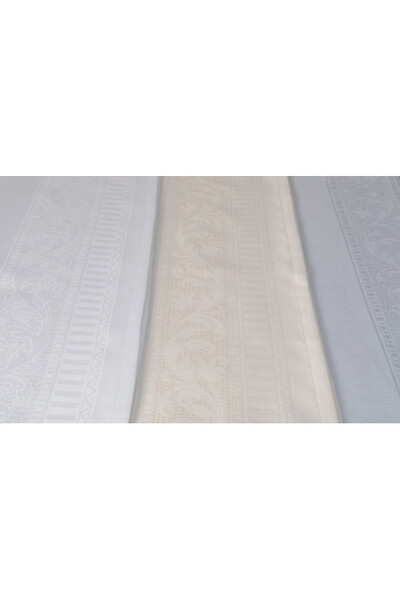 Dalia, elegancki żakardowy obrus na stół, kremowy