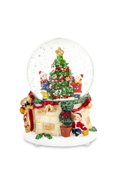 Choinkowa Radocha, świąteczna kula śnieżna pozytywka, wys.12.5cm