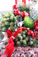  Ptasie Święta, adwentowy stroik ze świecami na talerzu