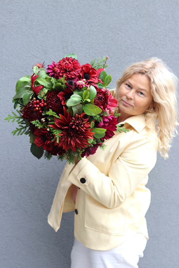 Bordo Katerra Extra, kompozycja nagrobna w misie, wym.36x35cm