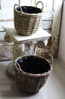 Hampton D, kosz wiklinowy pleciony - osłonka, wym.29x29cm 