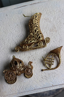 Brocca, świąteczna zawieszka, kareta, wym. 10.5x11x6cm