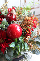 bożonarodzeniowy flowerbox, Klasyka Jest Piękna, wys.42cm