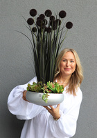 Black Design Cecile, kompozycja z trawami