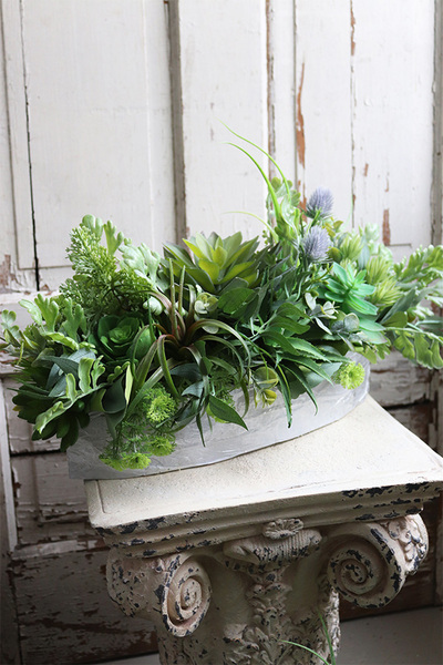 kompozycja Sukulenty do twojej donicy, Ocean Manfista, wym.25x65x28cm