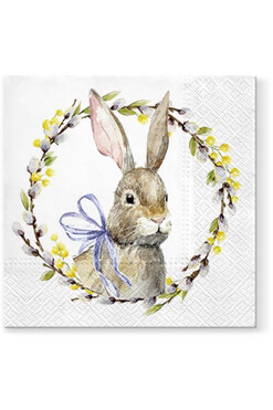 Zając&Bazie, wielkanocne serwetki papierowe, kpl.20szt