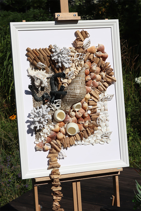 Hotels Seaside, jednostronna rama marynistyczna obraz