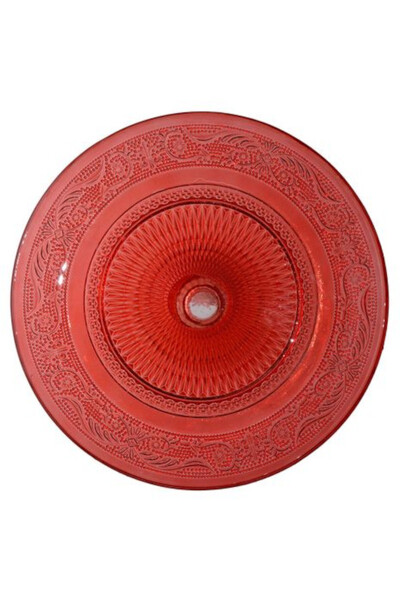 Xmas Red, szklana patera do serwowania