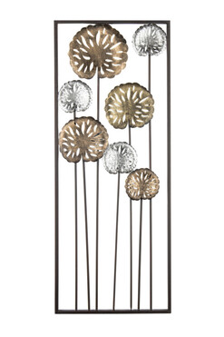 Water Lilly B, metalowy obraz dekoracja ścienna, wym.90x40cm