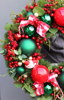 Klasyka Zimowa, świąteczny wianek do powieszenia