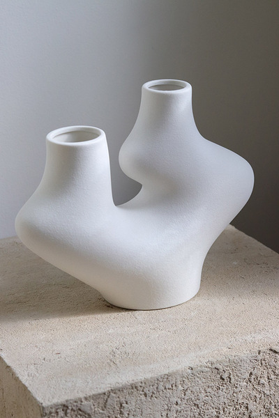 Duo, ozdobny ceramiczny wazon