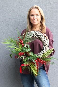 Perfecto, dekoracyjny wianek zimowy, rozp.45cm