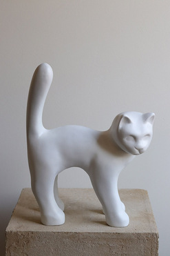 Pets Filemon, dekoracyjna figurka kot, biały, wys.32cm