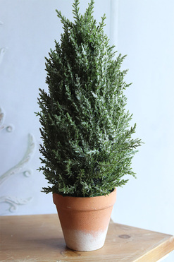 Cyprys Retro, choinka sztuczna w doniczce, wys.42cm