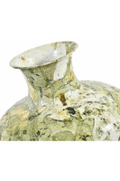 Modern metalowy wazon pękaty	