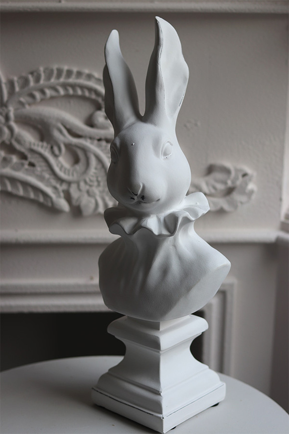 Vintage Bunny, figurka wielkanocna zajączek popiersie