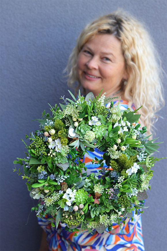 Green Herbs, zielony wianek na drzwi