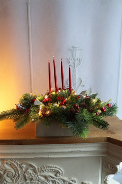 Joanna Concrete, świąteczny stroik adwentowy, wym.34x50cm