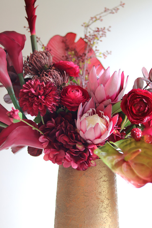 Ritual Big Wazon, nowoczesna kompozycja kwiatowa, wym.98x85cm	