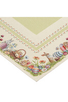 Zajączkowy Świat, wielkanocny obrus gobelinowy serweta	