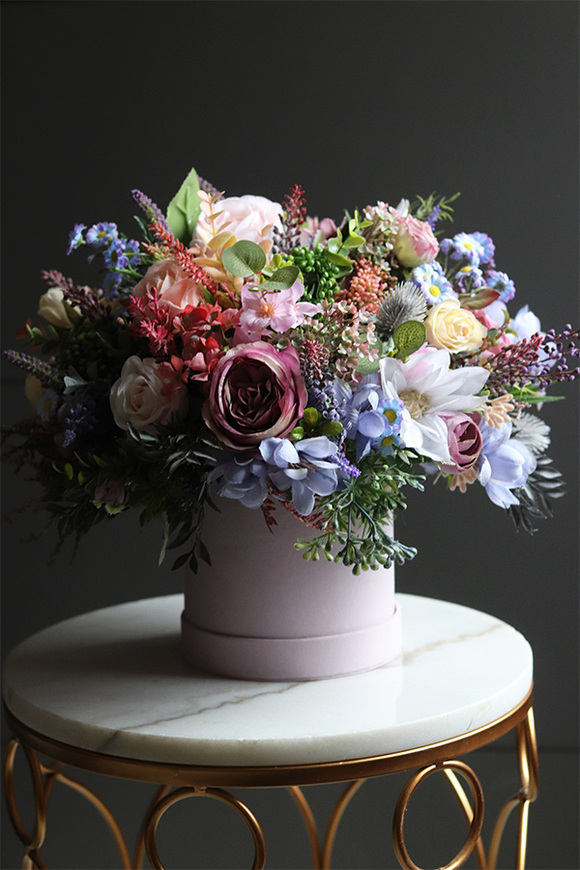 Fioletova Beatrycze, liliowy flowerbox kwiatowy