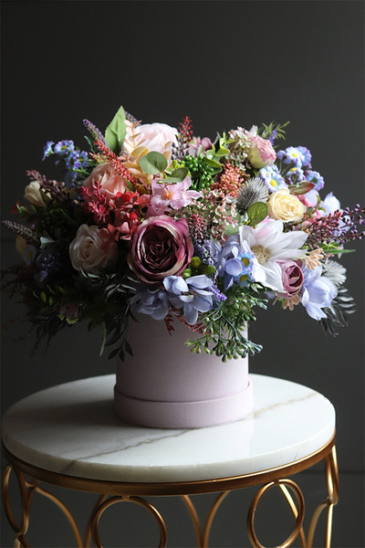 Fioletova Beatrycze, liliowy flowerbox kwiatowy