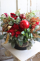 bożonarodzeniowy flowerbox, Klasyka Jest Piękna, wys.42cm