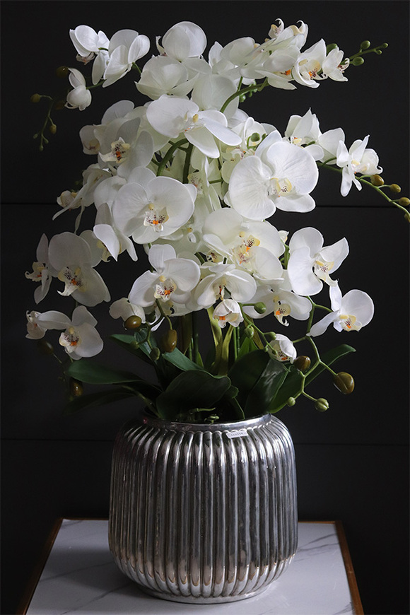 Hilton Silver, wysokiej jakości sztuczny storczyk