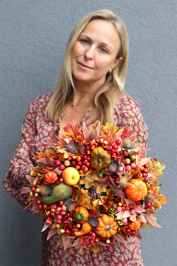 jesienny wianek na drzwi, Pora na Liście 2