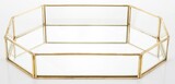 Restamo E, ośmiokątna złota taca, wym.4x25x18cm