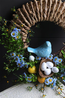 Blue Bird Spring, wiosenny wianek dekoracyjny