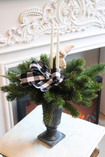 Simple Xmas, stroik świąteczny w pucharze