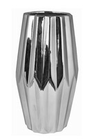Silversa, nowoczesny wazon, srebrny, B, wys.21cm