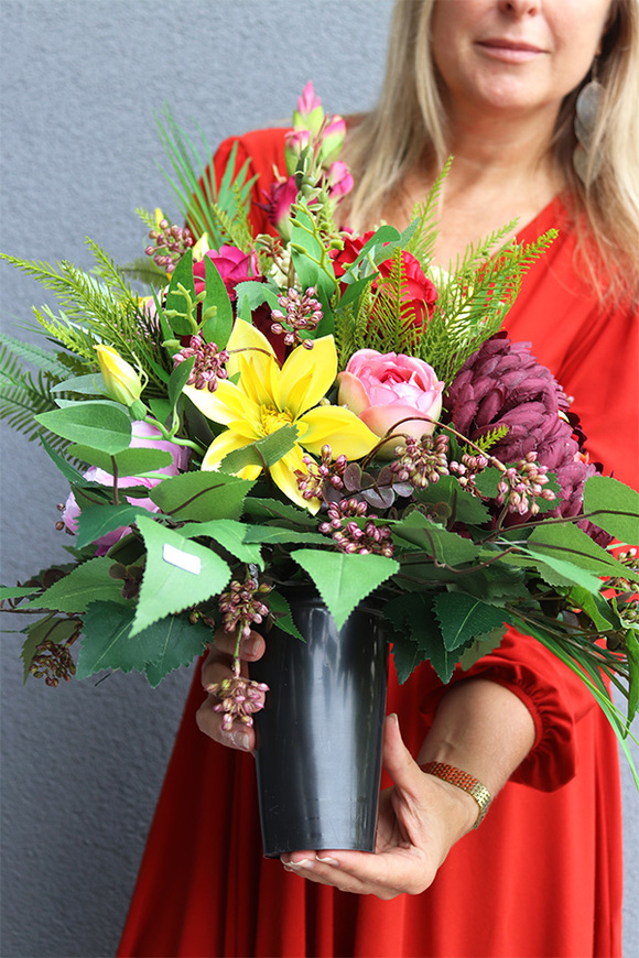 Ksylana, jesienny bukiet nagrobny we wkładzie