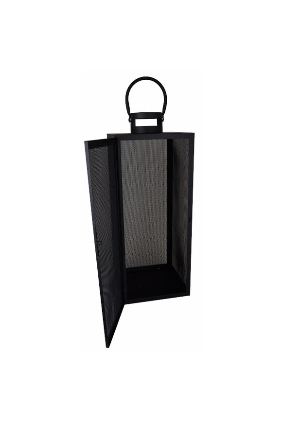Mesh, lampion metalowy czarny