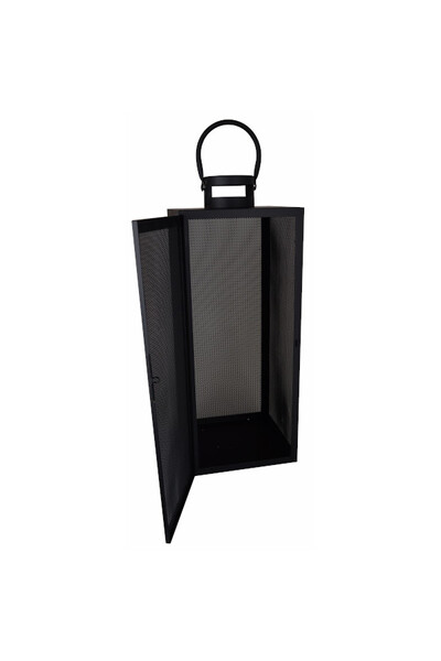 Mesh, lampion metalowy czarny
