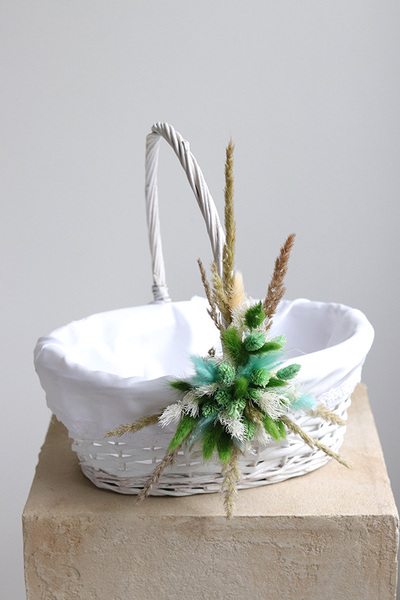 Tradycja z Klasą, dekorowany koszyczek wielkanocny, wys.30cm