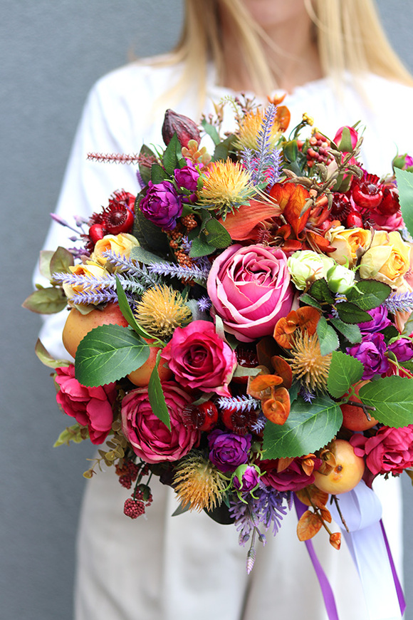 bogaty jesienny kosz Lettero wys.31cm