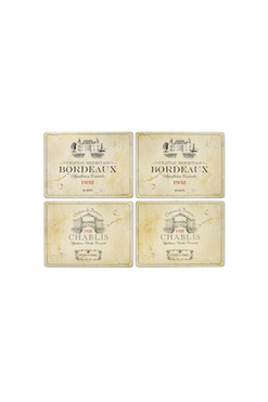 Vin de France, podkładki korkowe, duże, 4szt