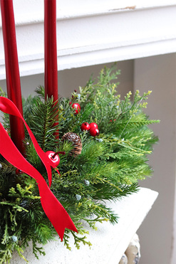 Natural Deluxe, adwentowy stroik na stół, wym.40x58cm